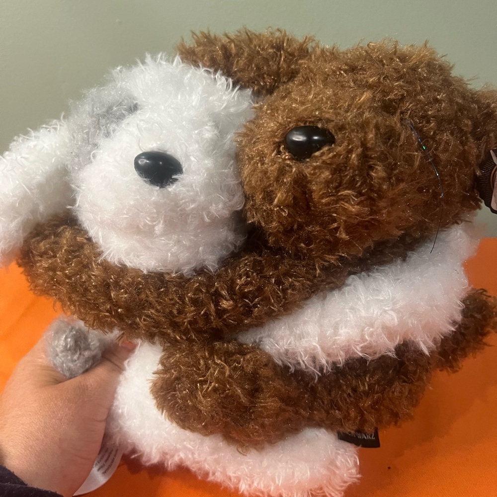 FAO Schwarz Brown and White Stuffed Animals - Picture 4 of 10